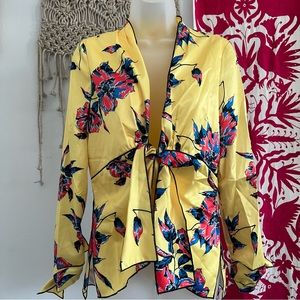 TROPICAL YELLOW BLOUSE